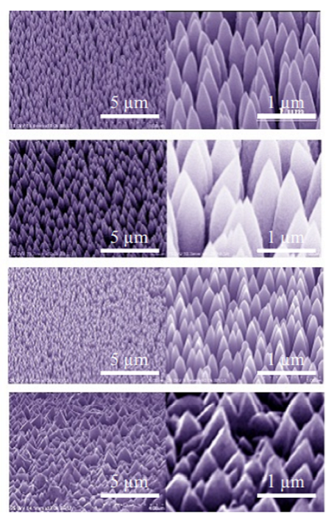 Growth of “moth-eye” ZnO nanostructures on Si(111), c-Al2O3, ZnO and steel substrates by pulsed laser deposition