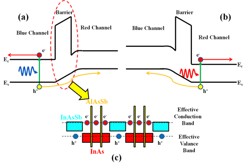 Bias–selectable nBn dual–band long–/very long–wavelength infrared photodetectors based on InAs/InAsSb/AlAsSb type–II superlattices