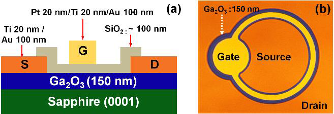Ga<sub>2</sub>O<sub>3</sub> Metal-oxide-semiconductor Field Effect Transistors on Sapphire Substrate by MOCVD